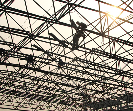 万宁厂房网架安装